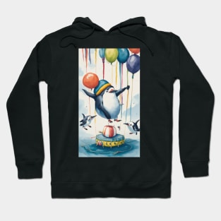 Funny Penguin Party Hoodie